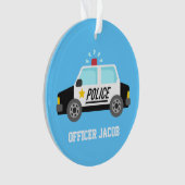 Voiture de police classique avec la sirène pour la (devant)