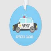 Voiture de police classique avec la sirène pour la (devant)