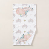 Voiture de princesse de conte de fées verre chauss (Serviette à main)