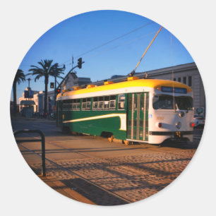 Voiture de rue, Quai 1 Stickers ronds