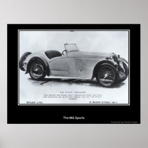 Voiture de Sport Années 1930 Impression