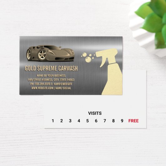 Voiture de sport Auto Logo| Métallique| Fidélité (Bureau)