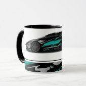 Voiture de sport Café Mug à deux tons (Devant gauche)