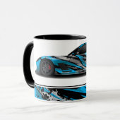 Voiture de sport Café Mug à deux tons (Devant gauche)