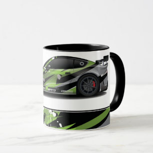 Voiture de sport Café Mug à deux tons