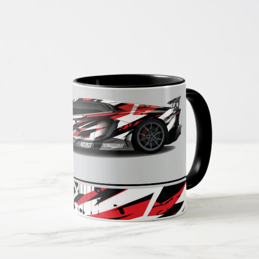 Voiture de sport Café Mug à deux tons (Devant droit)
