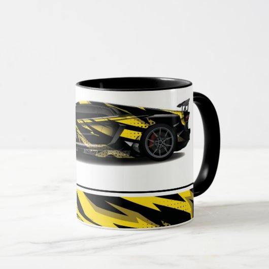 Voiture de sport Café Mug à deux tons (Devant droit)