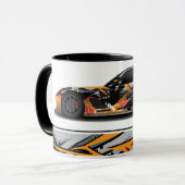 Voiture de sport Café Mug à deux tons (Devant gauche)