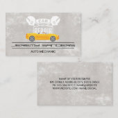 Voiture de sport | Carte de visite du logo de répa (Devant / Derrière)