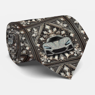 Voiture de sport cravate Art Déco 