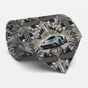 Voiture de sport cravate Art Déco