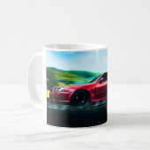 Voiture de sport des années 2000 sur tasse à café (Devant gauche)