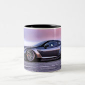 voiture de sport imaginaire sur tasse à café class (Centre)