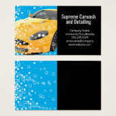 Voiture de sport jaune | Bulles (Devant & derrière)