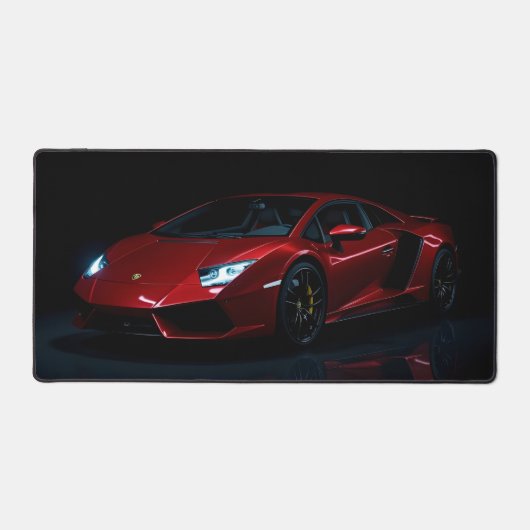 Voiture de sport rouge moderne (Recto)