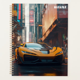 Voiture de sport ultra dystopique