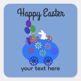 Voiture d'Oeufs Bunny Riding #3-2 Stickers