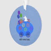 Voiture d'oeufs de lapin à cheval #3 Ornement (devant)