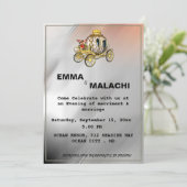 Voiture faire-part de mariage (Debout devant)