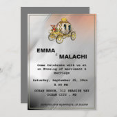 Voiture faire-part de mariage (Devant / Derrière)