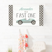 Voiture Fast One Blue Race 1ère bannière anniversa (En situation)