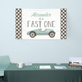 Voiture Fast One Blue Race 1ère bannière anniversa (Salon professionnel)