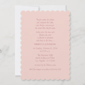 Voiture Getaway rose - Invitation à la douche nupt (Dos)