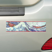 Voiture Grand autocollant de vague (En voiture)