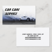 Voiture Grey Dans Le Carte de visite Motion (Devant / Derrière)