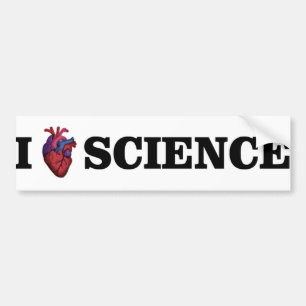 Voiture I Love Science autocollant de pare-chocs