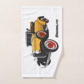 Voiture jaune classique 1931 (Serviette à main)