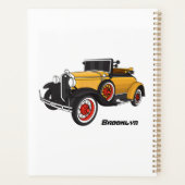 Voiture jaune classique 1931 (Dos)