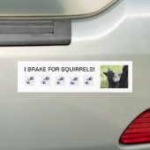 Voiture JE FREINE pour des écureuils, autocollant de (En voiture)