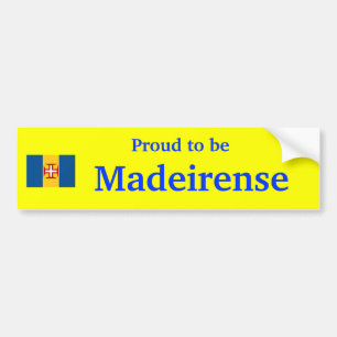 Voiture La Madère - fière d'être autocollant de Madeire