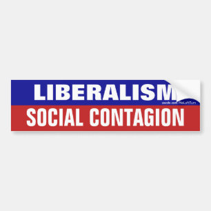 Voiture Le libéralisme, c'est un autocollant pare-chocs de