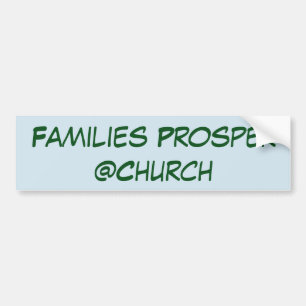 Voiture Les familles prospèrent autocollant de @Church