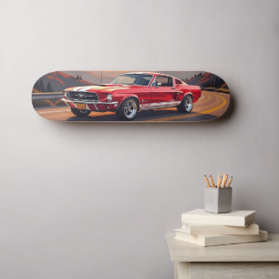 Voiture Musclée Classique 1967 Skateboard