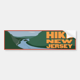 Voiture New Jersey de hausse - autocollant