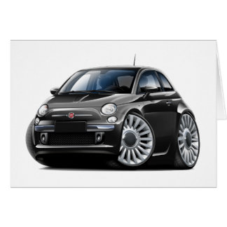Voiture noire de Fiat 500