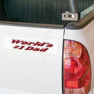 Voiture Papier autocollant de pare-chocs de texte de papa 