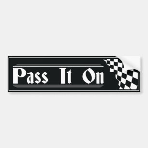 Voiture Passe-le slogan de récupération autocollant AA