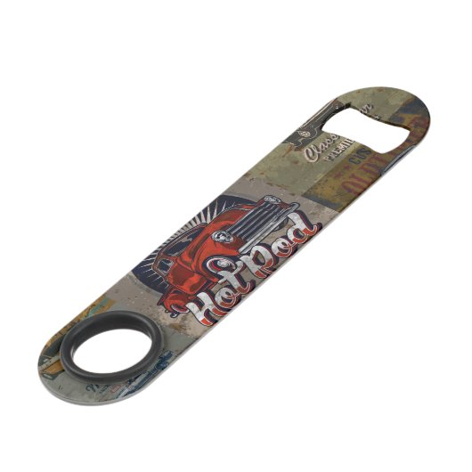 Voiture rétro multicolore (Devant angulaire)