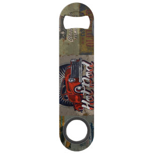 Voiture rétro multicolore