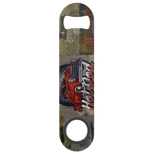 Voiture rétro multicolore (Devant)