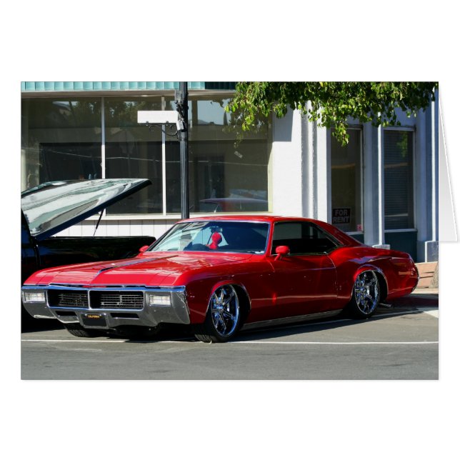 Voiture rouge classique (Devant Horizontal)