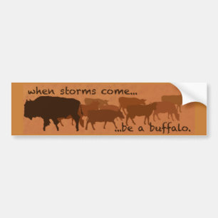 Voiture Soyez un autocollant de pare-chocs Buffalo