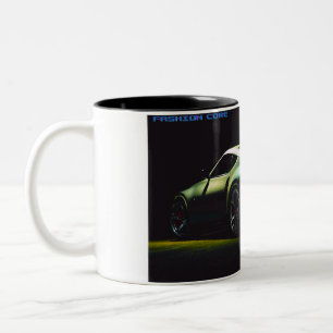 voiture sport café et tasse à thé (intérieur sombr