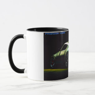 voiture sport café et tasse (foncé à l'intérieur e