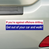 Voiture Support Offshore Drilling! autocollant de pare-cho (En voiture)