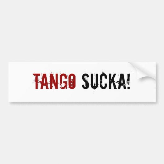 Voiture Tango Sucka! autocollant de pare-chocs de guerre (Devant)